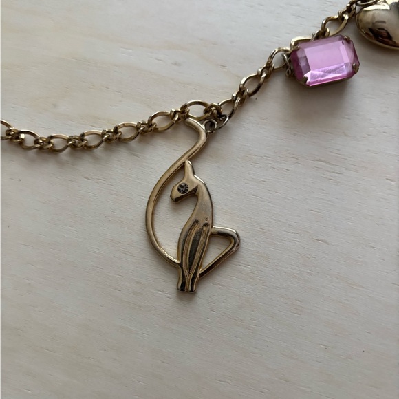 Baby Phat Gold Necklace with Pink Charms - Picture 3 of 6